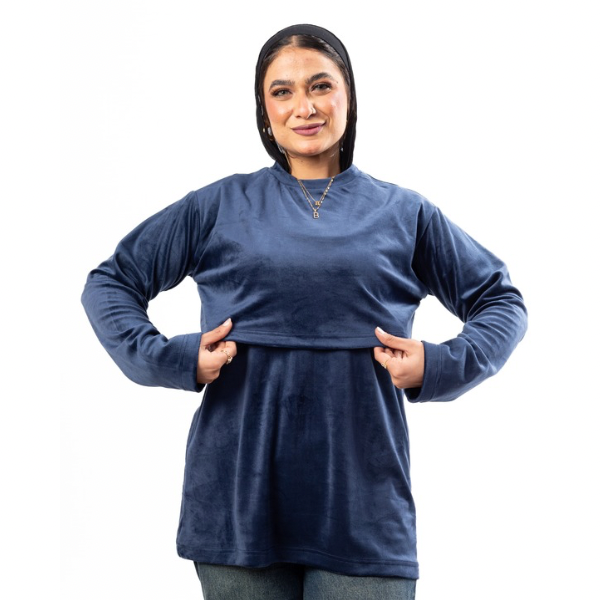 Velour Nursing Top