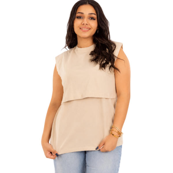 Sleeveless Basic Nursing Undershirt