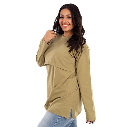 Full Sleeves Long Basic Nursing Top