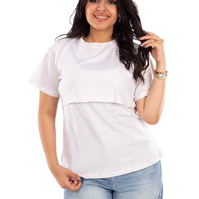 Half Sleeves Basic Nursing Undershirt