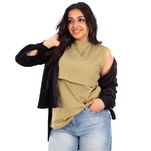 Sleeveless Basic Nursing Undershirt