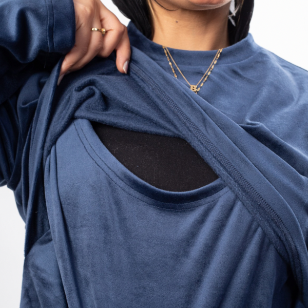 Velour Nursing Top
