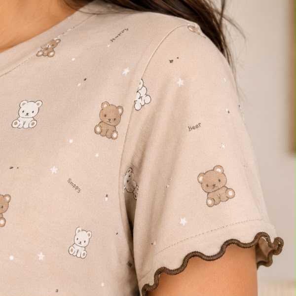 Teddy Bear Nursing Nightshirt