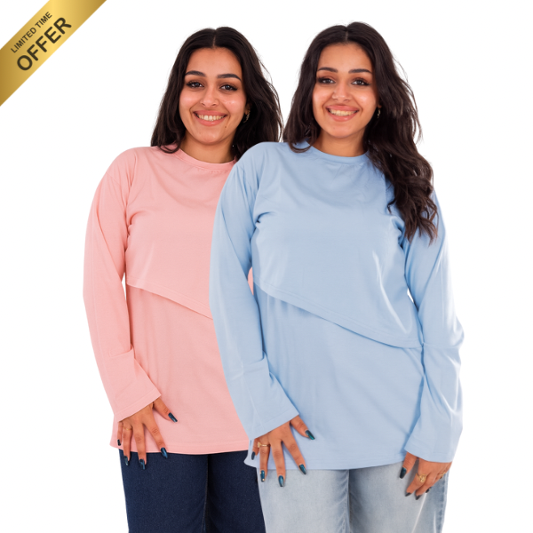 Full Sleeves New Cut Nursing Top Bundle