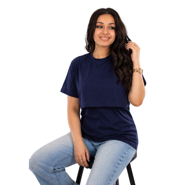 Half Sleeves Basic Nursing Undershirt
