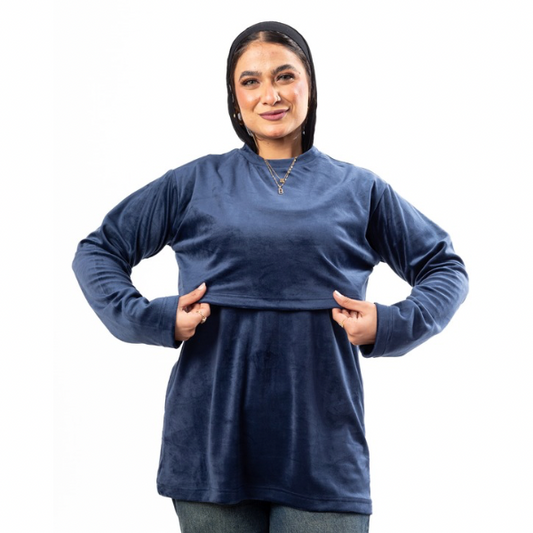 Velour Nursing Top