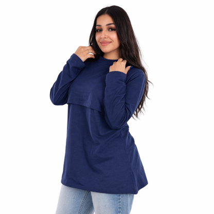Full Sleeves Long Basic Nursing Top