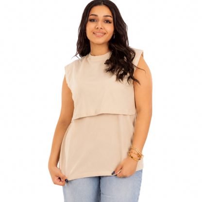 Sleeveless Basic Nursing Undershirt