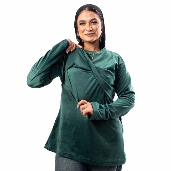Velour Nursing Top