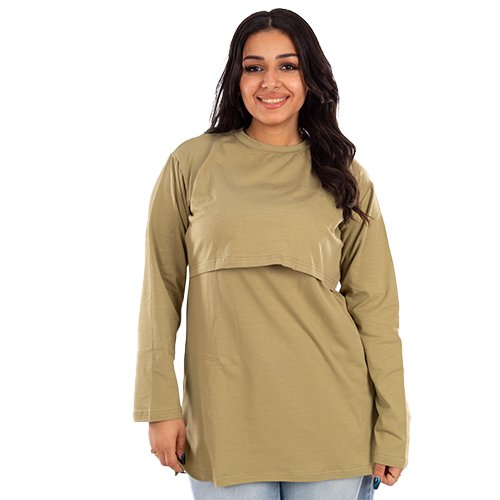 Full Sleeves Long Basic Nursing Top