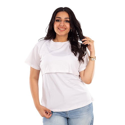 Half Sleeves Basic Nursing Undershirt