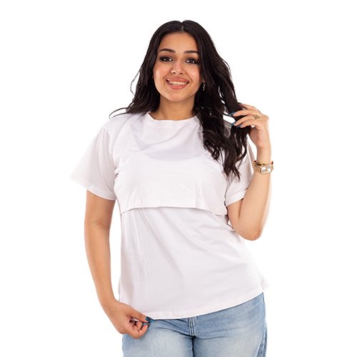 Half Sleeves Basic Nursing Undershirt