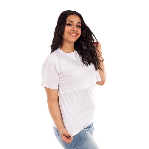 Half Sleeves Basic Nursing Undershirt