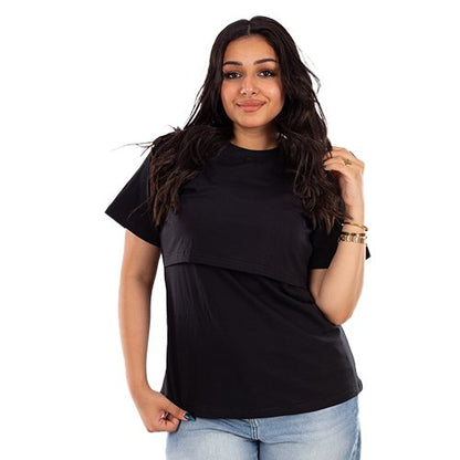 Half Sleeves Basic Nursing Undershirt
