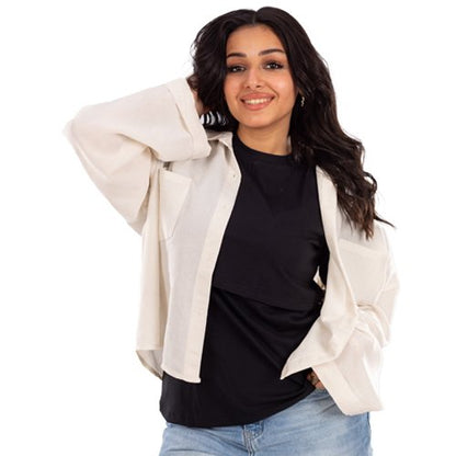 Half Sleeves Basic Nursing Undershirt