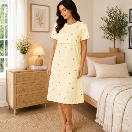Sweet Strawberry Nursing Nightshirt