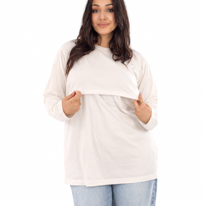 Full Sleeves Long Basic Nursing Top