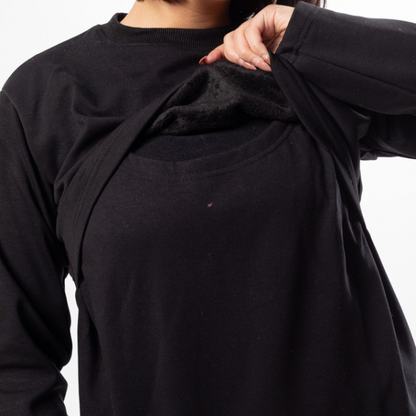 Winter Furlined Nursing Top