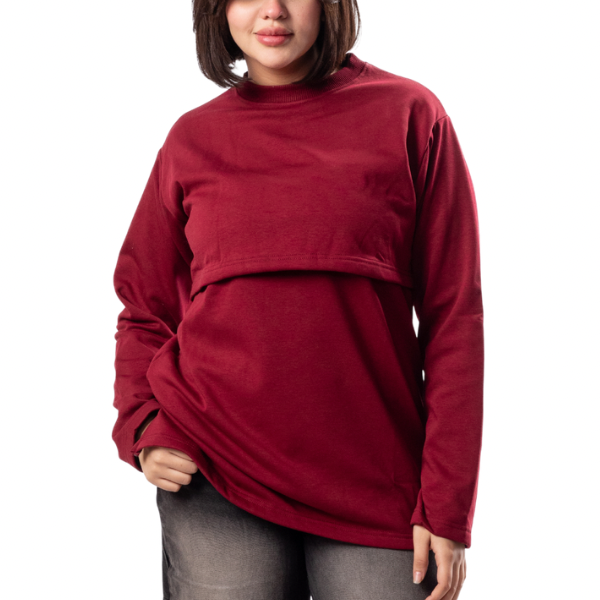 Winter Furlined Nursing Top