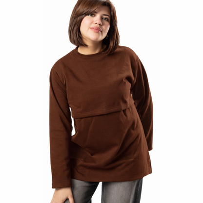 Winter Furlined Nursing Top