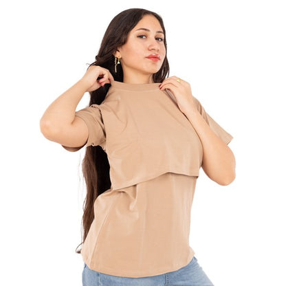 Half Sleeves Basic Nursing Undershirt