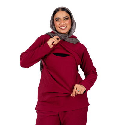 Burgundy Nursing Set Bundle